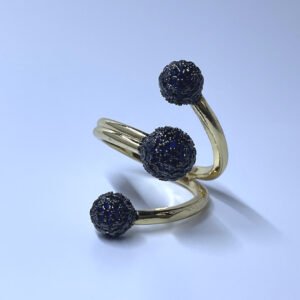 Anillo con Esferas Azul