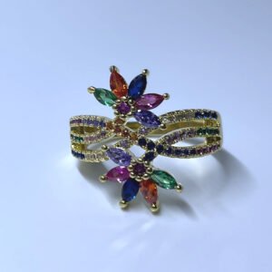 Anillo Flores de Colores